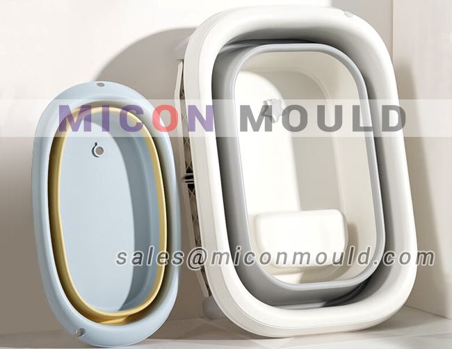 Folding bathtub bath tub mold